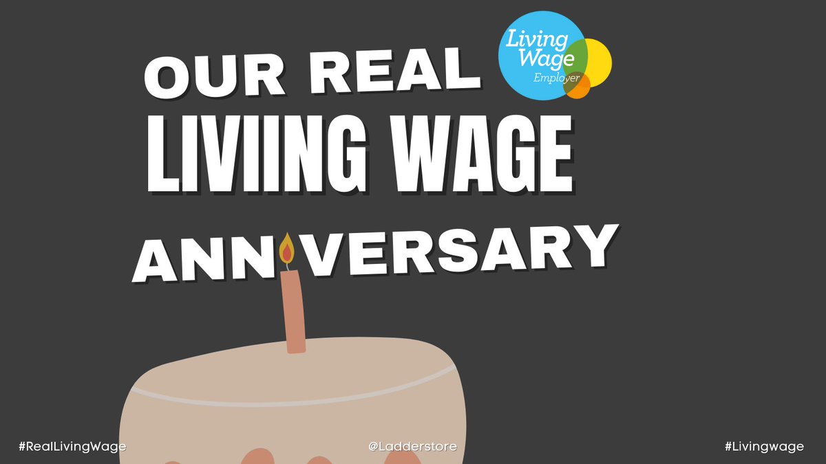 ladderstore's tweet photo. Today marks one year since we joined the Real Living Wage Foundation. We are proud to be a living wage employer, and with the cost of living rising, there is no better time to join.
https://t.co/oW7qZ7ftVv
.
#Ladderstore #LivingWage #RealLivingWage https://t.co/nQ75DwD69h