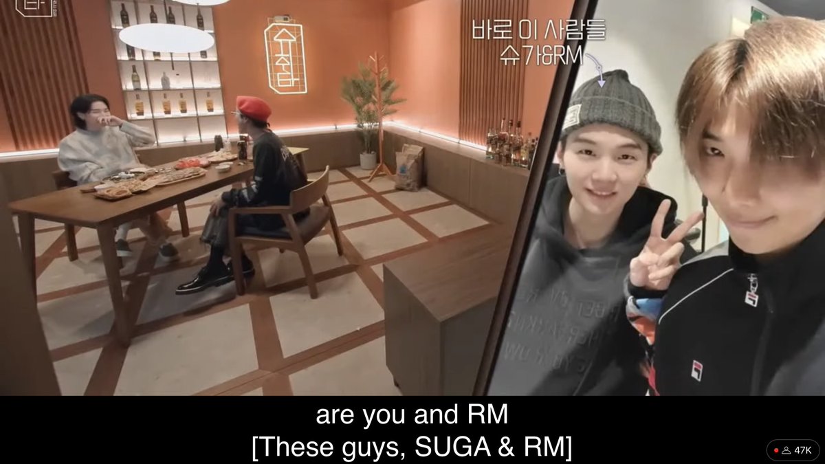joooniehq's tweet photo. all day was playing in the background when tablo said namjoon &amp; yoongi are the most successful high skoolers ❤️‍🩹❤️‍🩹 so proud https://t.co/S1MzOcstP9