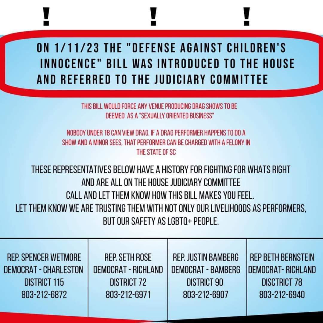 MarcyAlma's tweet photo. This bill is bullshit. Bill H.3616 is more like Hate 3616!!!
Drag is art, self expression of creativity, fashion, theater, dance, music, its home, its family...stop this bill! 
#stopbillH3616
#StoptheHate
#StoptheViolence
#stophurtingus https://t.co/mWSdBdQR6y