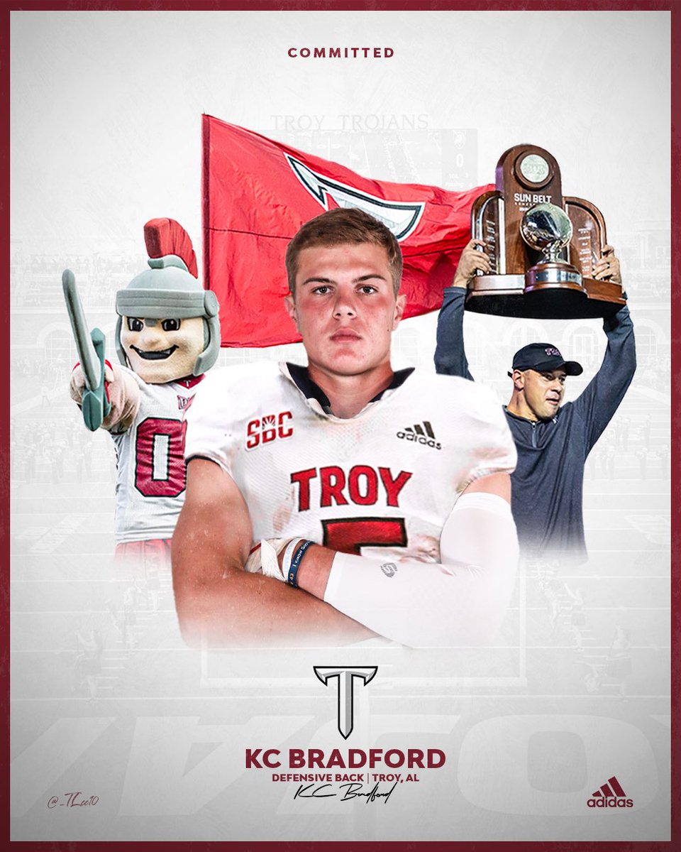 After many prayers and conversations with my family and friends, I am proud and very excited to announce that I will be furthering my education and athletic career at Troy University!! Ready to get to work!!⚔️⚔️ #TKG #RTB <a href="/CoachJonSumrall/">Jon Sumrall</a> <a href="/EvanMckissack/">Evan Mckissack</a> <a href="/TroyTrojansFB/">Troy Trojans Football 8x⚔️</a>