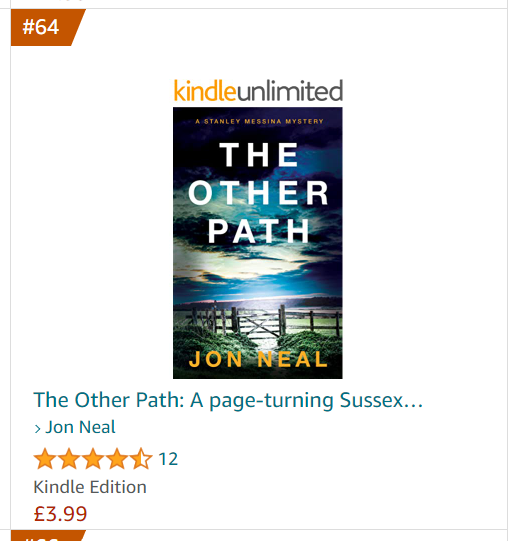 Delighted and blessed to see The Other Path sitting in the top 100. It's available here amazon.co.uk/Other-Path-pag… and free to read on #kindleunlimited #bookstragam #booktok #crimefiction #cozycrime #authorsoftwitter #writingcommunity