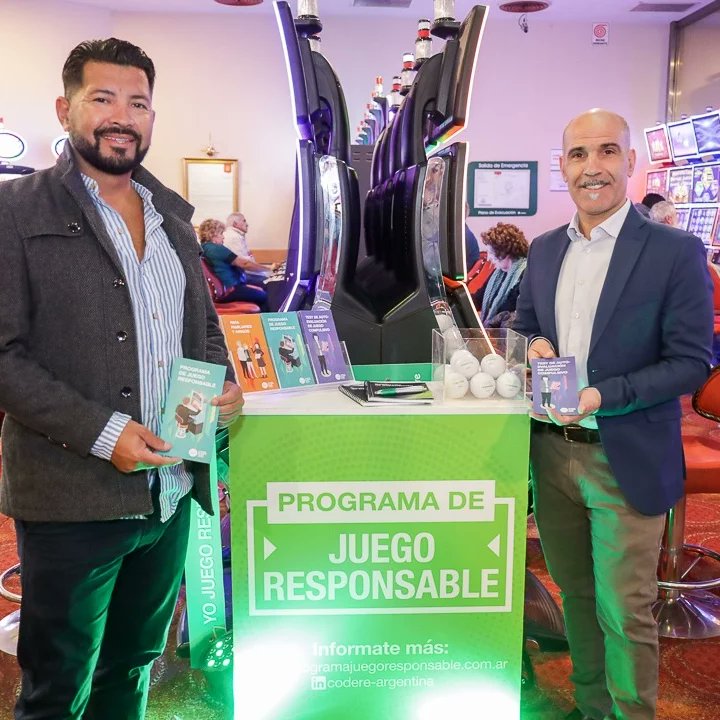 JResponsableBA's tweet image. ✅ Acciones Día Internacional del Juego Responsable. 

💚 El Director General del Programa, Lic. Mauro Ernesto Guevara, visitó el Bingo de la ciudad de La Plata, de @codereAr Argentina, para participar de una jornada de concientización sobre 
#JuegoResponsable.