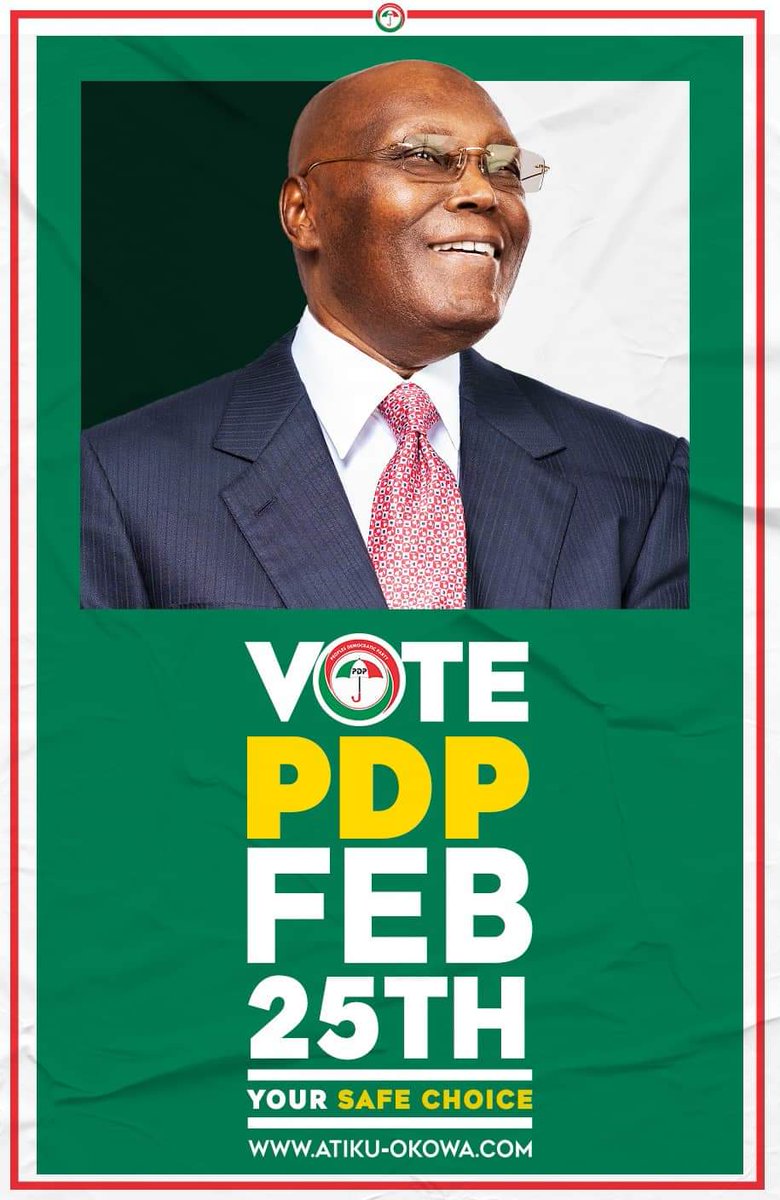 Sir_Sulaimanu's tweet photo. Hello Nigerians We need experienced ‘Doctors’ to #RecoverNigeria and put it back on track, We don't have time for on-the-job training.
Let's bring in the experts and get the job done...
#VotePDP
#AtikuOkowa2023
#NigeriaDecides2023
#RecoverNigeriaWithAtiku
#PDPNewGeneration https://t.co/oszgXrSKwy