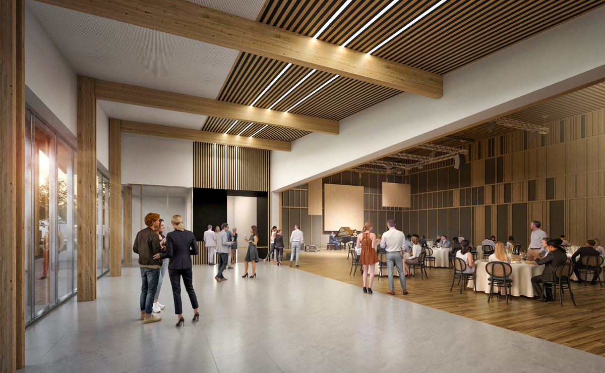 AgenceTetrarc's tweet photo. Réponse au concours pour la construction d'une Salle Polyvalente aux Sables d'Olonne, l'Espace Florelle aurait adopté une forme simple, rectangulaire, autour de laquelle tournent les différents locaux. Un auvent l'entoure, comme dansant au rythme des vagues. #architecture #Vendee https://t.co/Ki3rDqqL4t