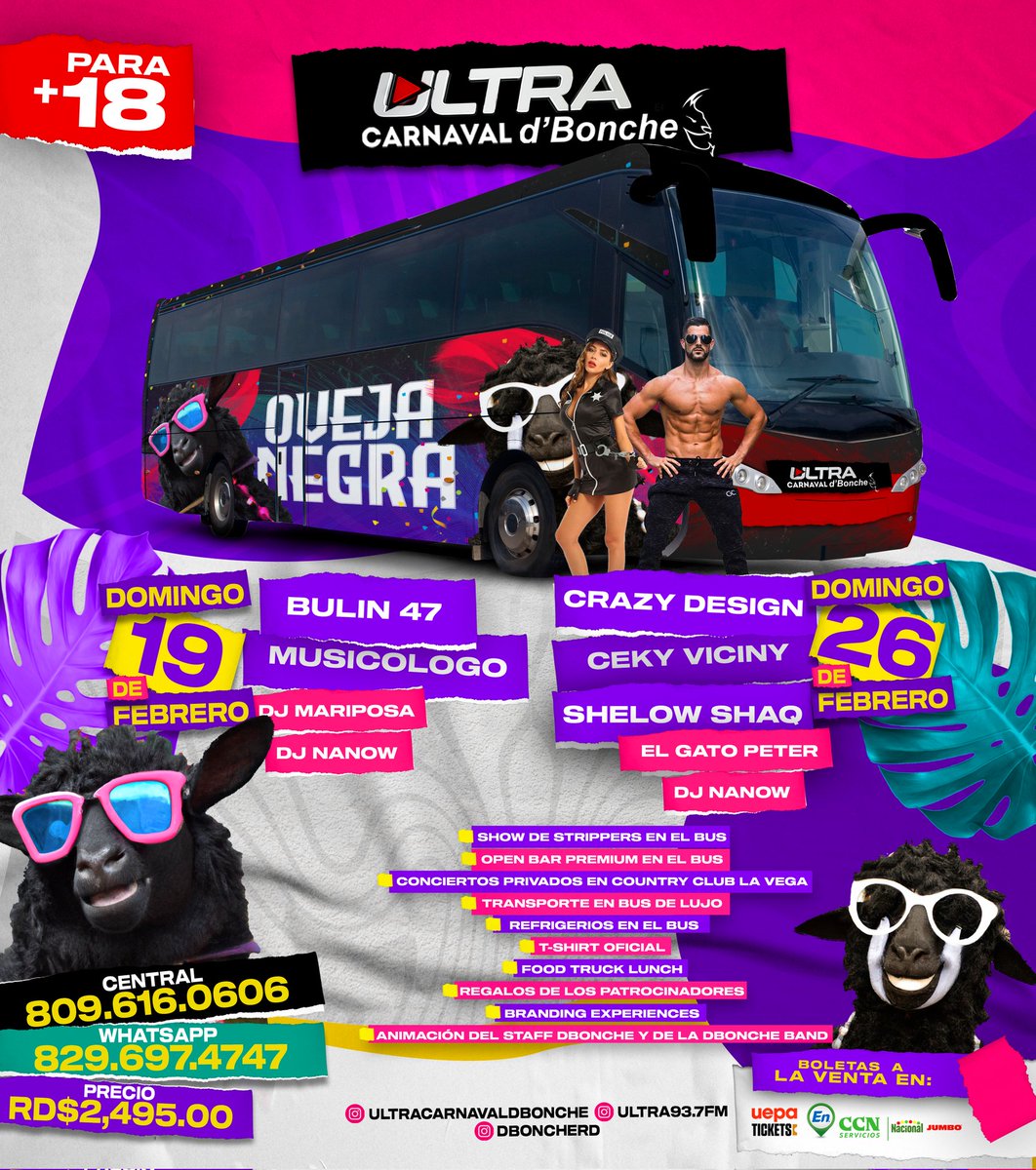 Esta es la vuelta del domingo #UltraCarnavaldBonche