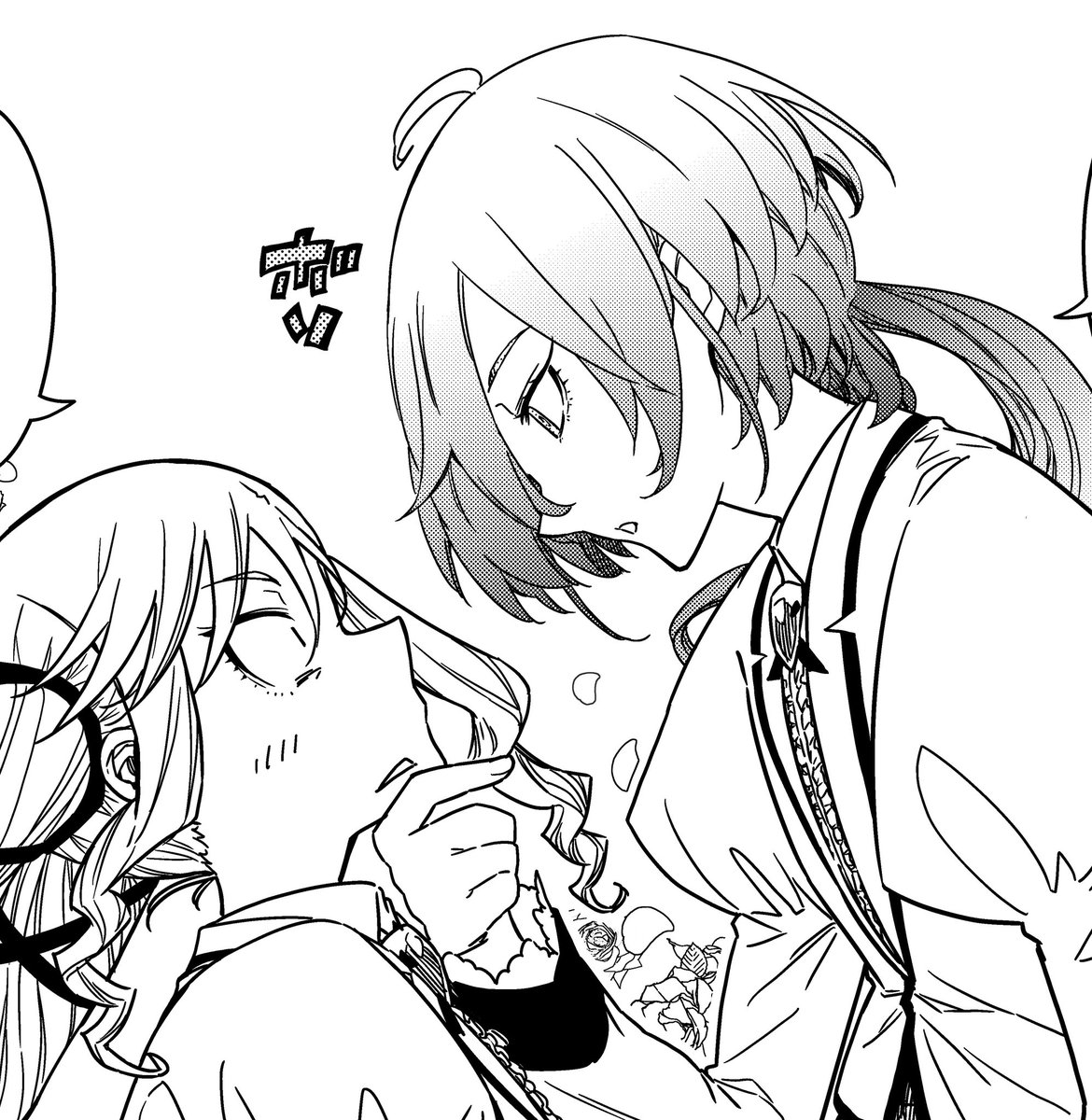 明日はYA発売日!
#ロックレディ 9話掲載中!

吹奏楽団での大暴れから数日…物語は次の展開へ…!
新キャラ続々登場‼️
新たなお嬢様達に熱烈💥♥に絡まれるりりさと音羽⁉️
怒涛の新展開に乗り遅れないように…お気をつけあそばせっ⭐🎸🥁

#ロックは淑女の嗜みでして #ヤングアニマル 