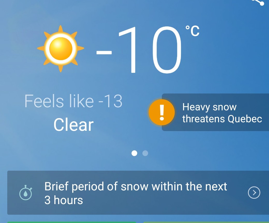 jeffmeldrum's tweet photo. @sproudfoot Snow has become a "threat" https://t.co/6Nn3UVfaPg