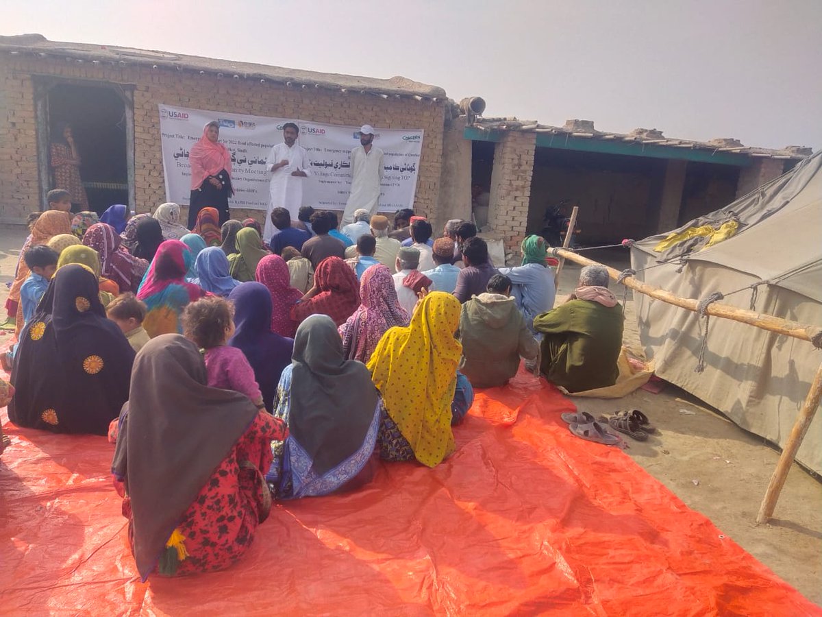 ShifaWelfare's tweet photo. BBCM and VC formation activities in targeted villages of District Qamabar Shadadkot under Emergency support project with the support of #ConcernWorldwide #USAID #BHA
#SHIFA #SDGs2030 #ConcernWW #TVO #floodresponse2022 #WASH #BHA #USAID #USAIDPAKISTAN https://t.co/y2SfVgCUXN