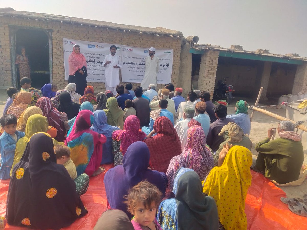 ShifaWelfare's tweet photo. BBCM and VC formation activities in targeted villages of District Qamabar Shadadkot under Emergency support project with the support of #ConcernWorldwide #USAID #BHA
#SHIFA #SDGs2030 #ConcernWW #TVO #floodresponse2022 #WASH #BHA #USAID #USAIDPAKISTAN https://t.co/y2SfVgCUXN