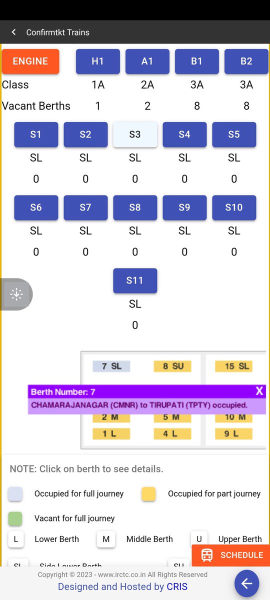 punithendra1's tweet photo. I am the only person occupying the designated seat; however, the on-duty RPF informed me that the seat was reserved for RPF.
Is it accurate to say that you reserved this passenger's seat for an on-duty RPF? https://t.co/vZCXaFVhi7