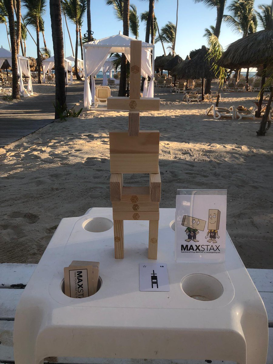 MaxStaxGaming's tweet photo. Chilling on a white sandy beach and looking for something fun to pass the time during your tropical vacation? 

Take your ‘RELAX’ to the MAX with our Three-Games-In-One Base Kit and Expansion Kit. 

We promise that learning to play will be a breeze 🏖️ 

#travelgram   #beachlife https://t.co/i9ebqInWA4