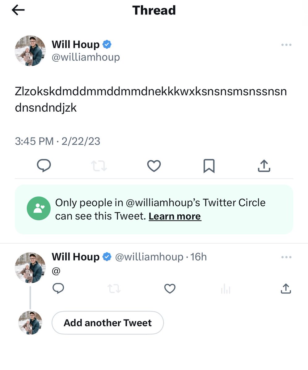 My 3-year-old sent his first tweets. Pretty incredible to watch him figure it out without any real problems. Also sent it to my Twitter Circle which I have no idea what that is