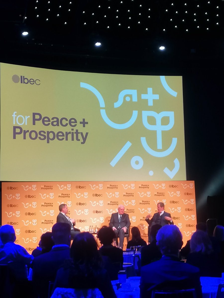 Delighted to attend a fascinating conversation with Bertie Ahern and <a href="/campbellclaret/">ALASTAIR CAMPBELL</a> at <a href="/ibec_irl/">Ibec</a>’s Peace + Prosperity event. Some impactful reflections on the peace process, Brexit &amp; future of UK &amp; Ireland Relations. #GFA25