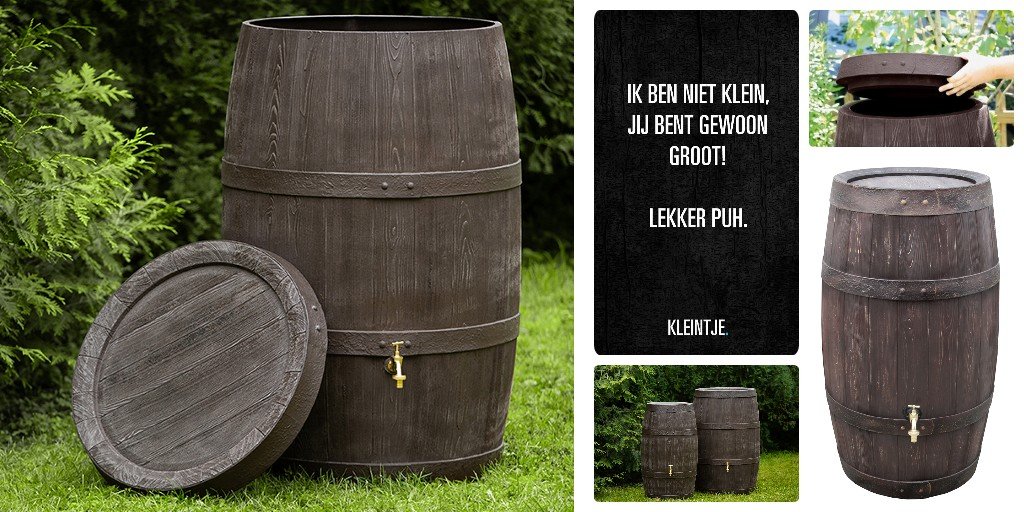 Klein of groot, maar altijd fijn! Vang gratis regenwater op. Woody 250 of 500L. Opnieuw op voorraad.

#regenwater #regen #gratis #duurzaam #regentank #warmtepomp #energie #water