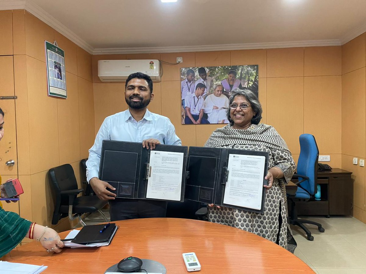 inBritish's tweet photo. We're pleased to announce our partnership with @MoSchoolAbhiyan to work together on a pilot programme designed to promote #sports in #schooleducation. The programme OAA was signed today by Sri Anupam Saha, SPD-OSEPA and Member Secretary, @MoSchoolAbhiyan, and @RittikaParruck https://t.co/f2kY6JJkMN