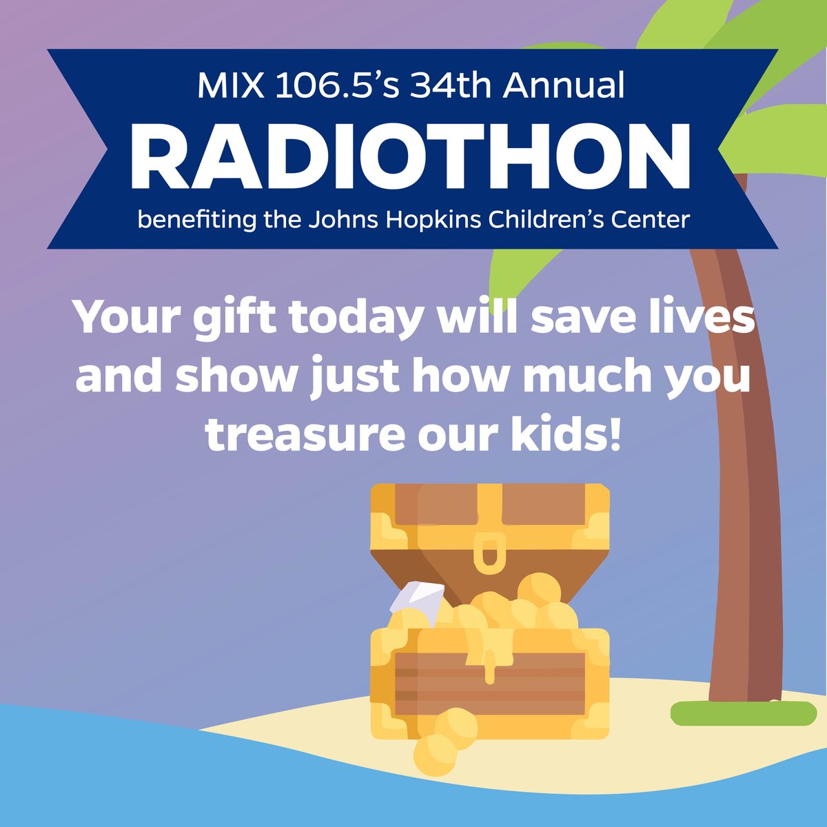 The 34th Annual Radiothon benefitting the Johns Hopkins Children's Center is underway! Over the next two days, you'll hear  heartwarming, and sometimes heartbreaking stories of our amazing patients and their families. Your gift today will save lives! bit.ly/3YcxnBH