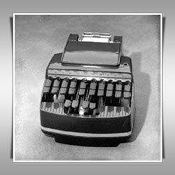 StenographLLC's tweet photo. Happy 60th to the Data Writer! The first model was developed in 1963 with a cable connecting to a separate tape recorder. By 1970, a cartridge was used, replaced in 1974 by a cassette. Did you use a Data Writer? #TBT #throwback #stenographer #courtreporter #captioner #DataWriter https://t.co/YK8sgW8sr8