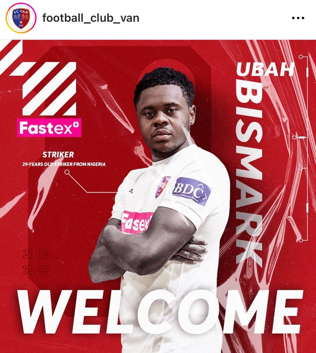 GGumucioZ's tweet photo. 🔁 OFICIAL: Bismark Ubah se suma al #FCVan de Armenia. Será dirigido por Humberto Viviani. https://t.co/GRKngA5Bip