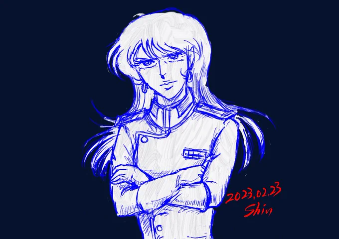 宇宙戦士バルディオス  よりローザ・アフロディア。きのうは16時間労働、今日は家族サービスで体がいくつあっても足りません。#宇宙戦士バルディオス 