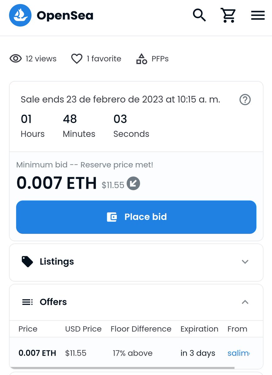 Morning Frenchis Fam 🙌

Frenchis Graffiti Polygon 💎
Auction is live 1 hour left 👀

Bid warrior 🪖

1. <a href="/Salimar8686/">Salimar8686, Nft collector & creator.</a> 

Hurry up fam 🔥🤩
Who is win of bid war ?

Link 🖇️
opensea.io/assets/matic/0…

#NFTCommunity #nftcollector #nftart