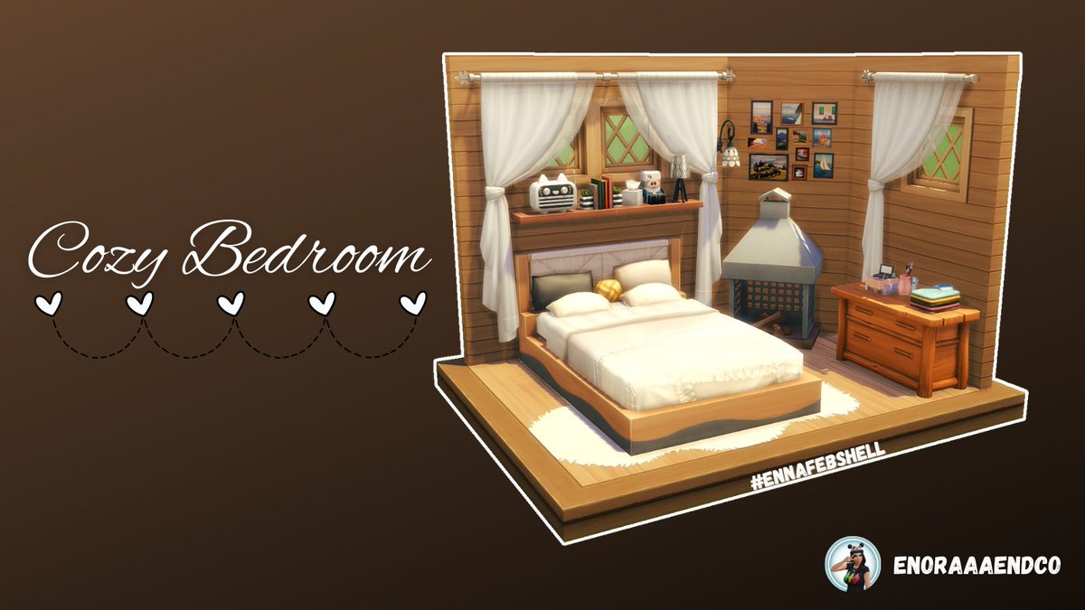 DameEnoraaa's tweet photo. Challenge #Ennafebshell de @Ennamora_
Jour 23 : "Cozy Bedroom"
ID : ENORAAAendCO
No cc
#Sims4 
#ShowUsYourBuilds 
#maxisfav
@The_simslabs https://t.co/UUNTkBhMr7