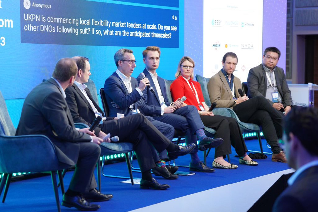 _SolarEnergy's tweet photo. In Stream 1 now we have @RESGroup #BYD @Glennmont #AdaptogenCapital #Entrix #QuinbrookInfrastructurePartners #EkuEnergy discussing ‘Maximising Revenues for Grid-Scale Batteries’ #StorageSummit https://t.co/neK5GpEeY2