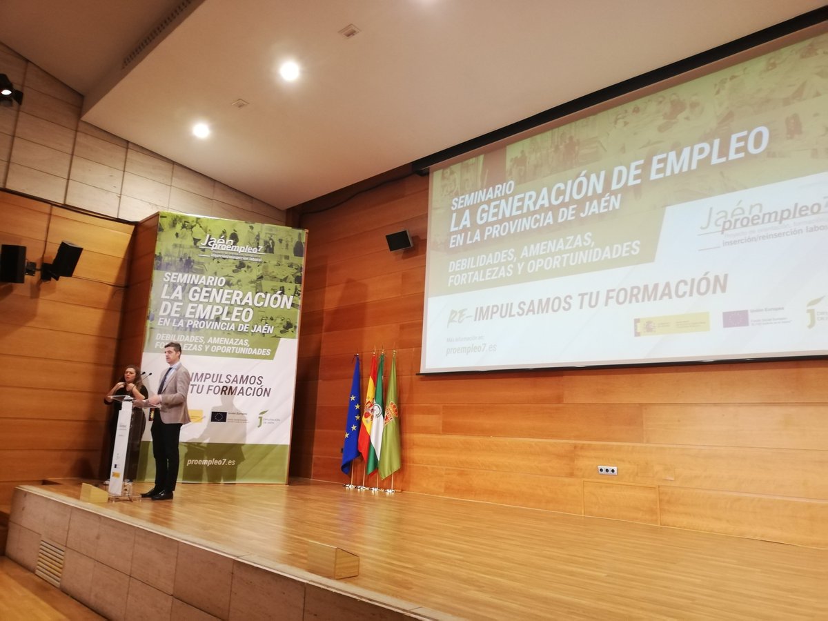 FERIASJAEN's tweet photo. Hoy hemos tenido en el Auditorio Guadalquivir de #Ifeja, el SEMINARIO: LA GENERACIÓN DE #EMPLEO EN LA PROVINCIA DE JAÉN, para Agentes Participantes del Proyecto Proempleo7, organizado por la @dipujaen, para ayudar a colectivos vulnerables a la #insercionlaboral.
#jaen #proempleo7 https://t.co/JKJIuoqpjY