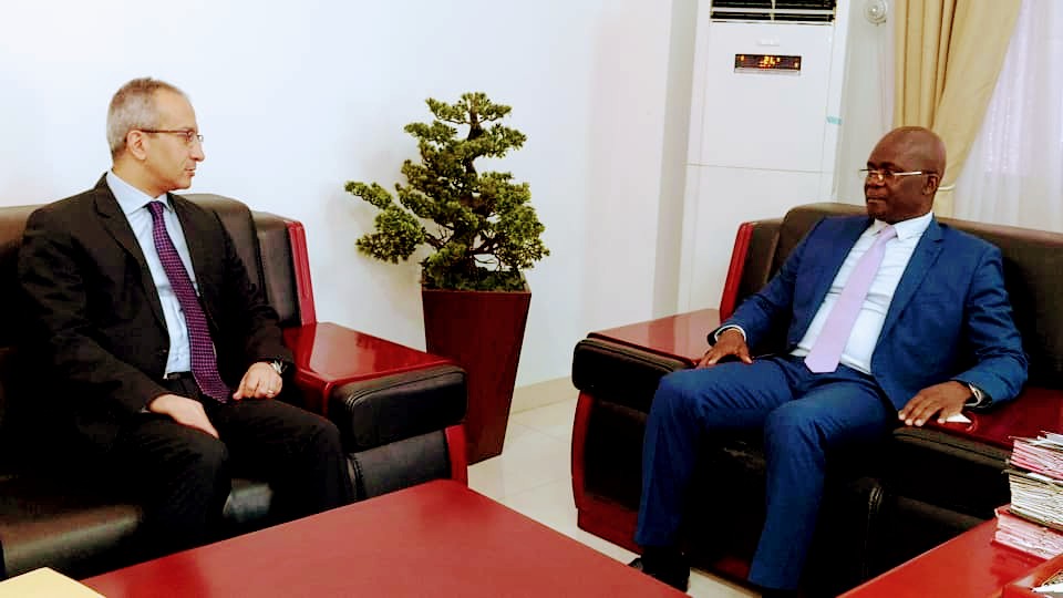 omadilu's tweet image. Ministère du Commerce Extérieur
Hesman Addel Salem Elmekwad, nouveau  Ambassadeur Extraordinaire et Plénipotentiaire de la République Arabe d'Égypte en visite  de courtoisie ce jeudi 23 février 2023 auprès de SEM @bussa_jean pour un tout  premier contact.
 LA #CELLCOM 
@fatshi13