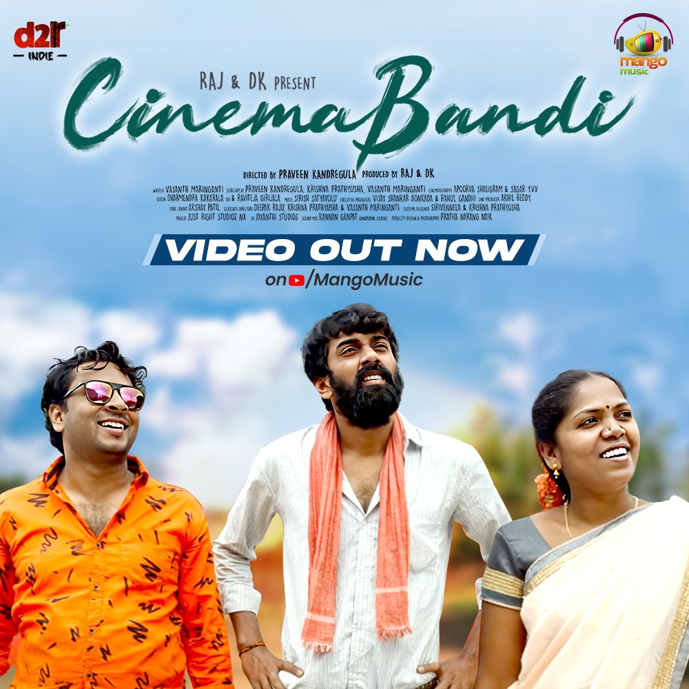 MangoMusicLabel's tweet photo. Hear to the tunes of #CinemaBandi Video Song out now on @MangoMusicLabel
🔗 https://t.co/vo9xhDgGDP
#Revanthi #CinemaBandi #RambabuGosala #mangomusic #AnanthaSriram #CinemaBandiVideoSong https://t.co/emuHOjXHj9