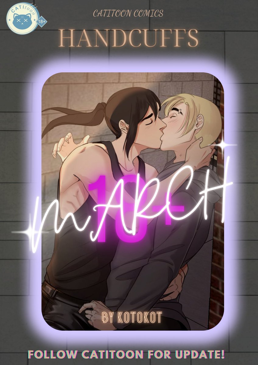 catitoon's tweet photo. We are here to "handcuff" you with our new BL comic: Handcuffs 🤤. Let's see if you can escape from our "Handcuff" with 12 super hot episodes.😈
Name: Handcuffs
By: Kotokot
Coming in March
Follow for more updates and get yourself warmed up! 😘 #blcomic #mature #nsfw #adult https://t.co/tplCQEG7gF