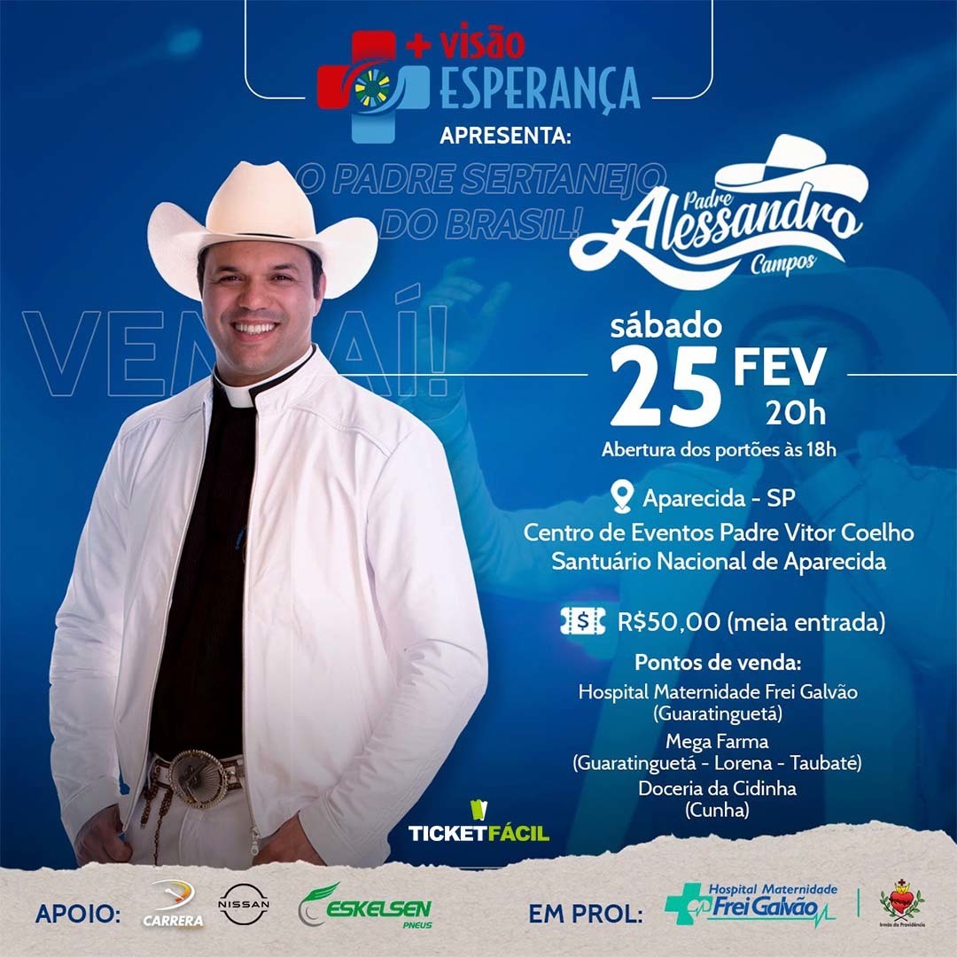 ticket_facil's tweet photo. SHOW BENEFICENTE PADRE ALESSANDRO CAMPOS

🎟 Ingressos: https://t.co/NTRN4uTrPQ

#padrealessandrocampos #showbeneficente #aparecida #show #ingressos https://t.co/Vr64j5z6Pu