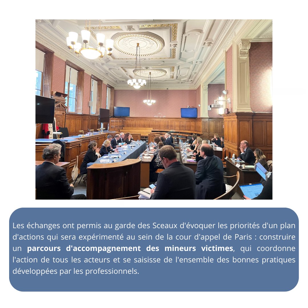 Visite du garde des Sceaux <a href="/justice_gouv/">Ministère de la Justice</a> à la cour d’appel de Paris, le 22 février 2023, dans le cadre de la journée européenne dédiée aux victimes. <a href="/ParisPav75/">PAV75</a> #PAV75 <a href="/cdam0875/">Carole Damiani</a> <a href="/pgcaParis/">Parquet général de Paris</a>
x.com/pgcaParis/stat…