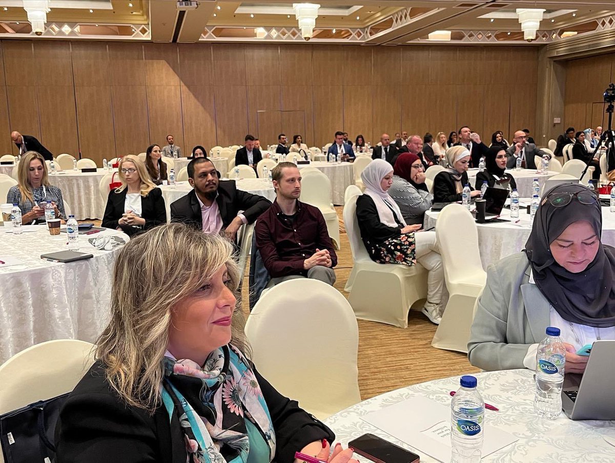 HardwiredOrg's tweet photo. Hardwired’s Director of Training, @dbouk_zeina, presented at the Middle East School Leadership Conference at the Crowne Plaza - Dubai, sharing the initiatives Hardwired is taking to address challenges to pluralism in the region. https://t.co/FqXRdZSTvd