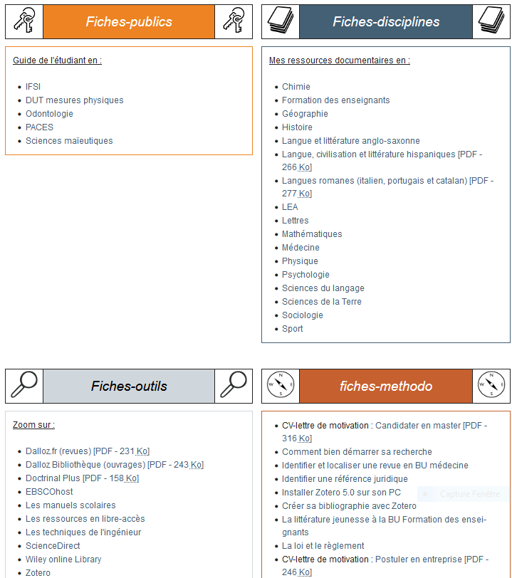 NiceCuration's tweet image. #fiches #méthodologie #disciplines #bibliographie par #BU @univrouen en accès libre : documentation.univ-rouen.fr/toutes-les-fic…