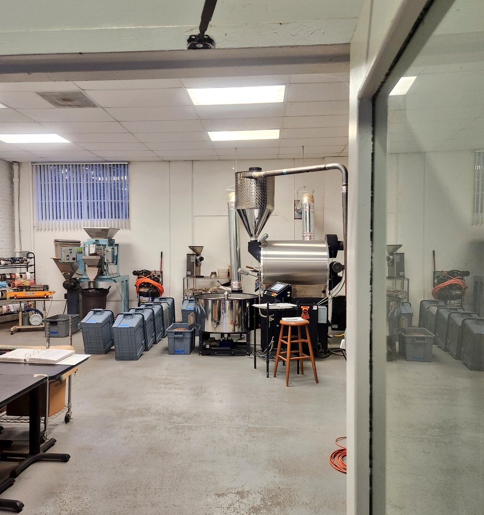 We're roasting 🔥 today. What a wonderful morning 🤘! #BeneluxCoffee #RaleighRoasted #Coffee #Roasting #IndependentRoaster #GoodMorning #DrinkLocal #SupportLocal