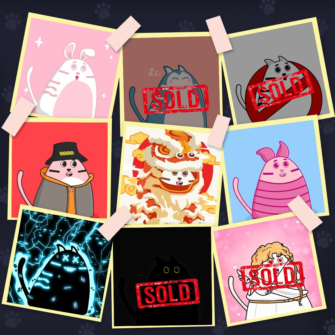 STILL AVAILABLE 🙀👀✨
There's only a few Neko left and just choose the one you like, let's go 😻❤️

Holders: <a href="/sunnydayzsoon/">sunnydayz.eth🧃🍌🤓👺 𓅩</a> <a href="/DogeDestinyApp/">Doge Destiny (Base🟦)</a> <a href="/LeoneSpek/">Spek Leone☀️💀👽🤖💗</a> <a href="/Rizky_selah/">Ape Xrp Chain 🐒</a>
 Who's Next ? 😻❤️

FP : 0.008 $ETH (Poly) ❤️❤️
VT : 1,9 ETH 😻😻

Link :  opensea.io/collection/nek…

#NFTCommunity