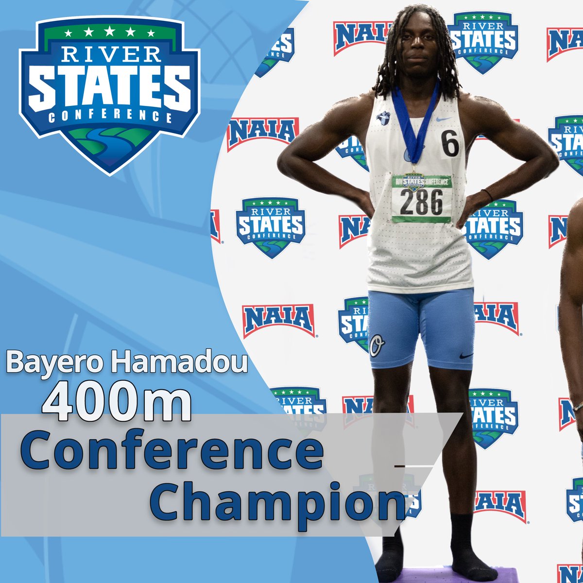 Congrats to Bayero on being the RSC indoor 400m champion!