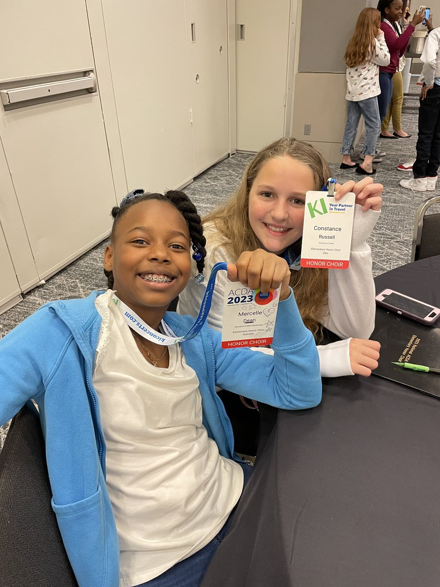 So so so proud of my two singers who are working hard in Cincinnati right now in the American Choral Directors Association National Honor Choir. Way to represent the Creek Constance and Mercelle 🎼🎶
<a href="/SCECardinals/">SCECardinals</a>