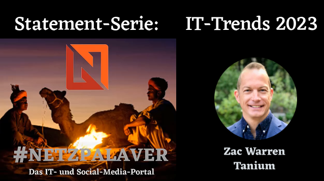 netzpalaver's tweet photo. Welcher IT-Trend ist der ausschlaggebendste in 2023?
Statement von Richard Werner, @TrendMicroDE
Statement von Sebastian Schreiber #Syss
Statement von Zac Warreb, @Tanium
#Security #Cybersecurity #ITSecurity
https://t.co/Uc3lf2uxjI https://t.co/rZggsC9z9F