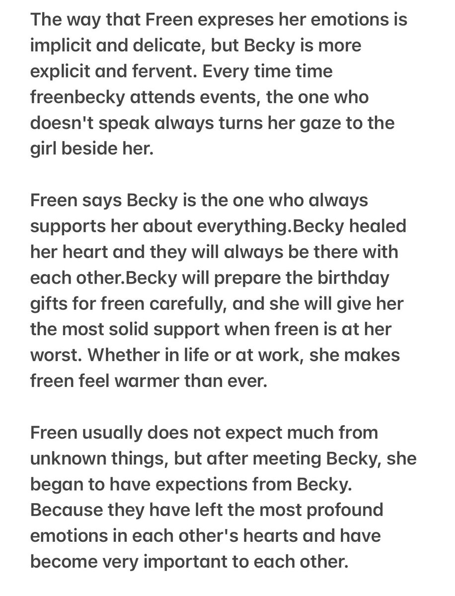 liuyuzuo9's tweet photo. Deling magazine interview 
[ENG]

I think freen has expressed her love for Becky quite clearly🥺😭

#ฟรีนเบค #FreenBecky 
#srchafreen #beckysangels https://t.co/Zp7l4kXGhE