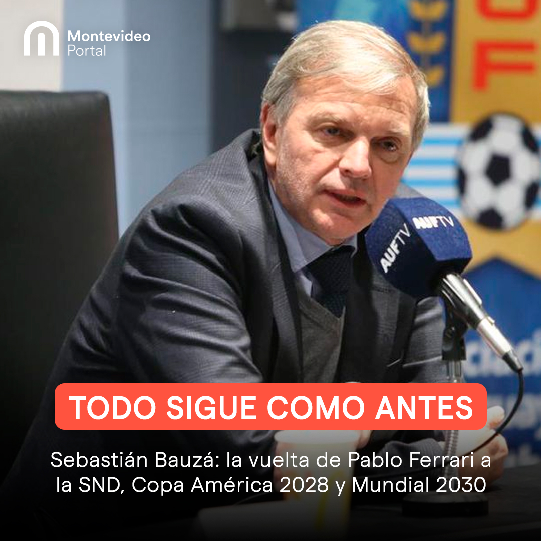 portalmvd's tweet photo. #SebastiánBauzá, Secretario Nacional de Deporte, habló sobre el regreso de #PabloFerrari a la #SND tras su candidatura a la presidencia de la #AUF, de la organización del Mundial de 2030 y la posibilidad de traer al país la Copa América en 2028. https://t.co/k6QymEXvD5