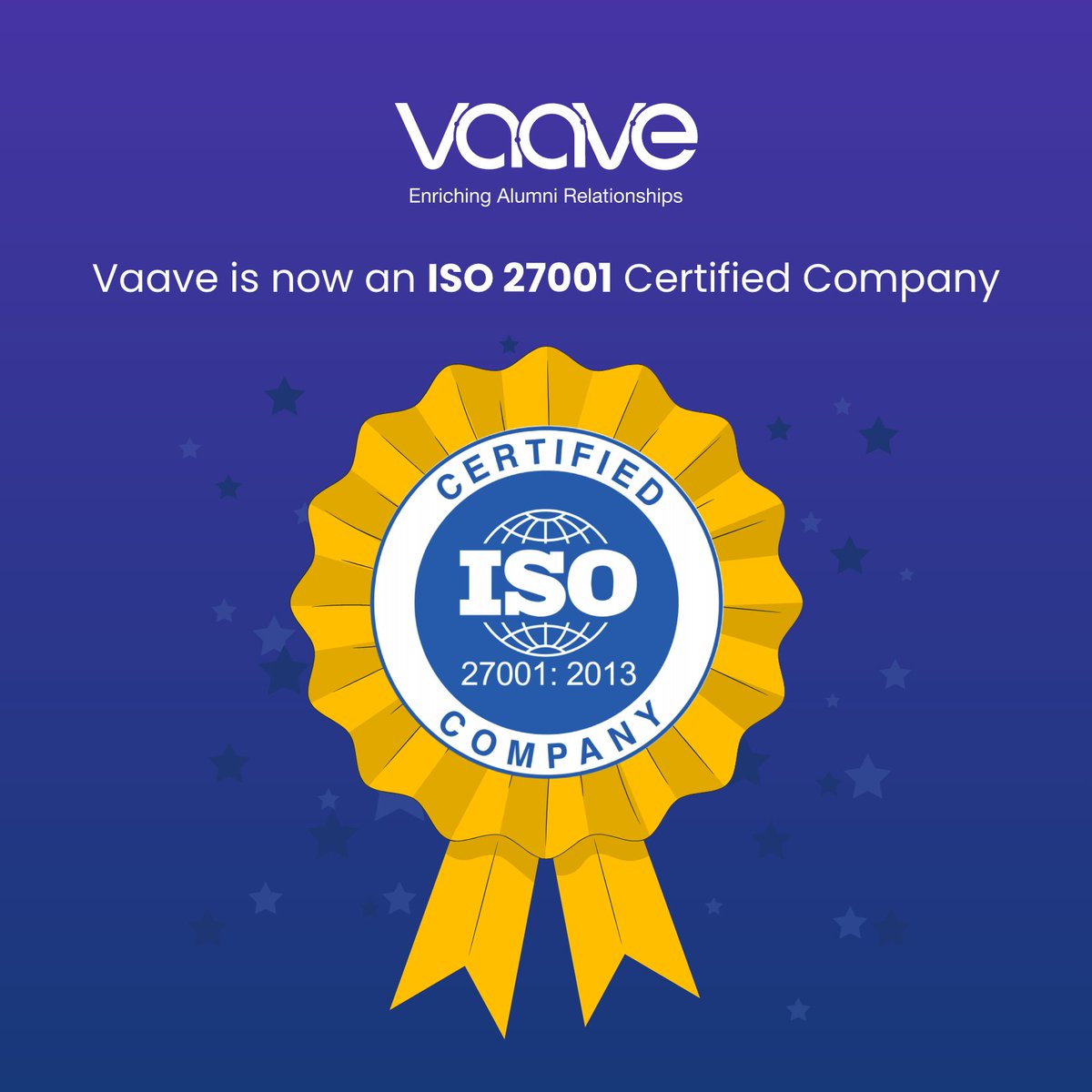 hoopstr_ai's tweet photo. We are delighted to share that Vaave is now ISO 27001 certified! 
#iso27001 #iso27001certification #happy #vaave #saywow https://t.co/TfFQWfJ13i
