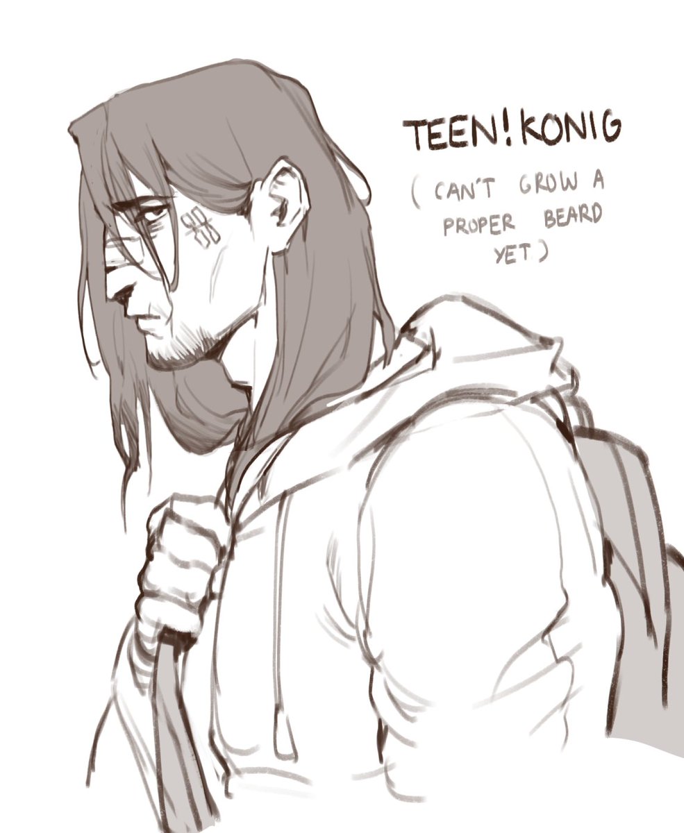 bluegiragi's tweet photo. bbgirl sketchdump #Konig https://t.co/4ffnJVkHj5