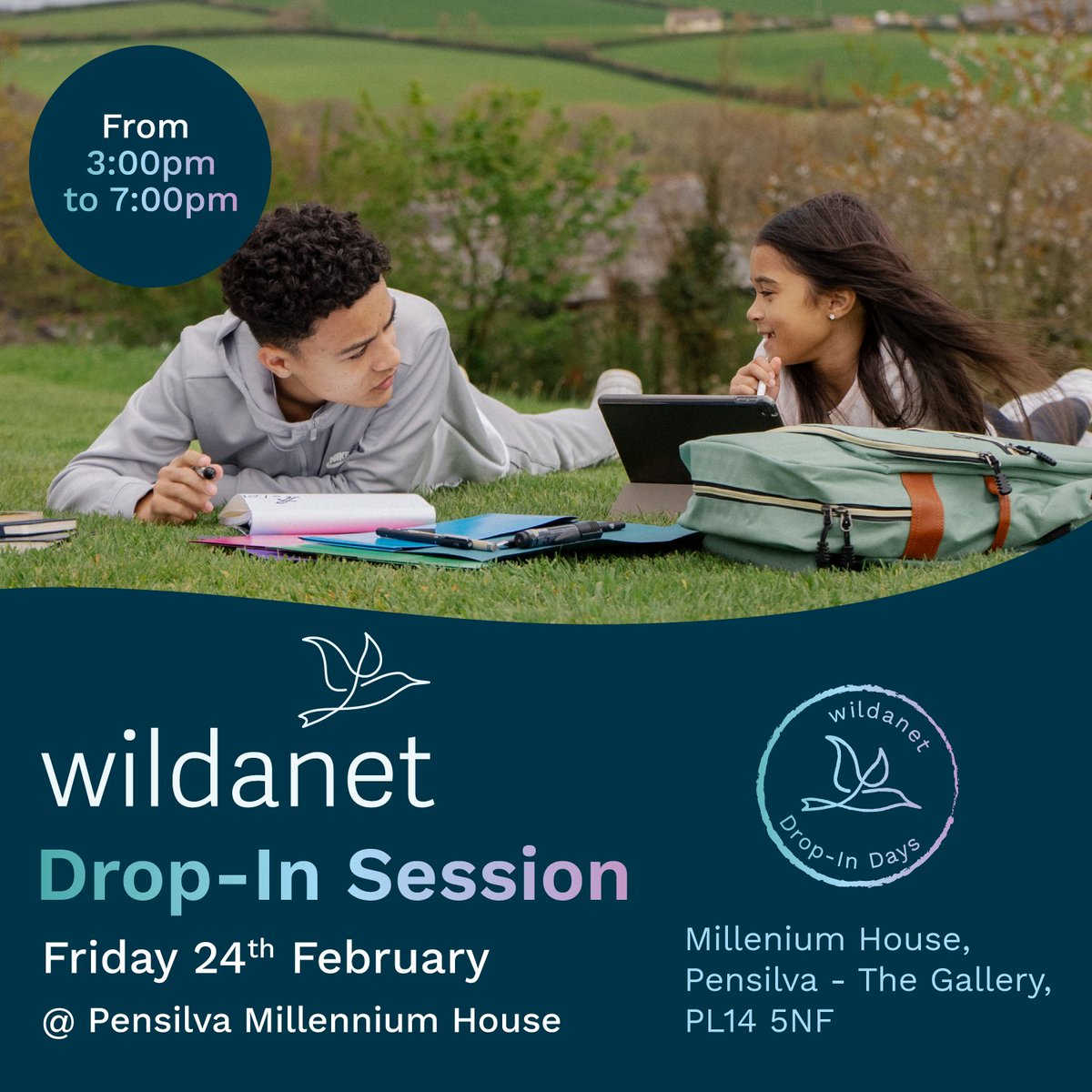 The Wildanet team will be in Pensilva this Friday 24th, for a drop-in session from 3pm - 7pm at Millennium House. Find out more about the benefits of Wildanet’s high-speed, full-fibre broadband network & the team will be on-hand to answer any of your questions.