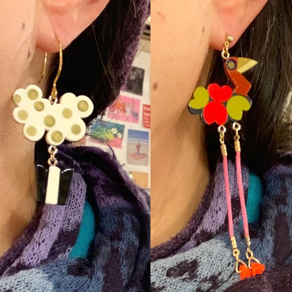 jamechakana's tweet photo. カラフルでポップでキッチュでシックなアクセサリーtoy accessory
すべてプラスティック製でハンドペイントで彩色。
2月いっぱいポップアップショップ開催
ポップコーンやフラミンゴパズルや
曇り空など楽しいモチーフです。
2376から4620円すべて税込
通販可 #toyaccessory #トイアクセサリー https://t.co/gnFOjAMYJ6