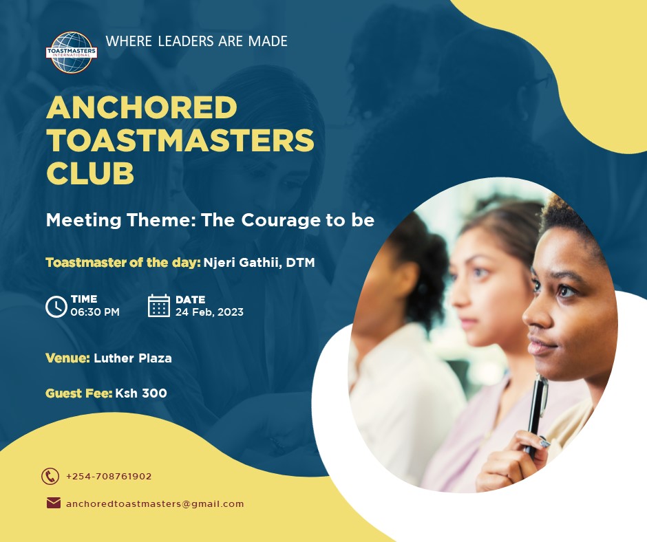 anchored_tm's tweet photo. It takes courage to be! Because every time you peep outside yourself, you hear all kinds of voices disputing you, disrupting who you are and disrupting what you can do.

Invite a friend and see you there!🥳 https://t.co/ega48g5YbX