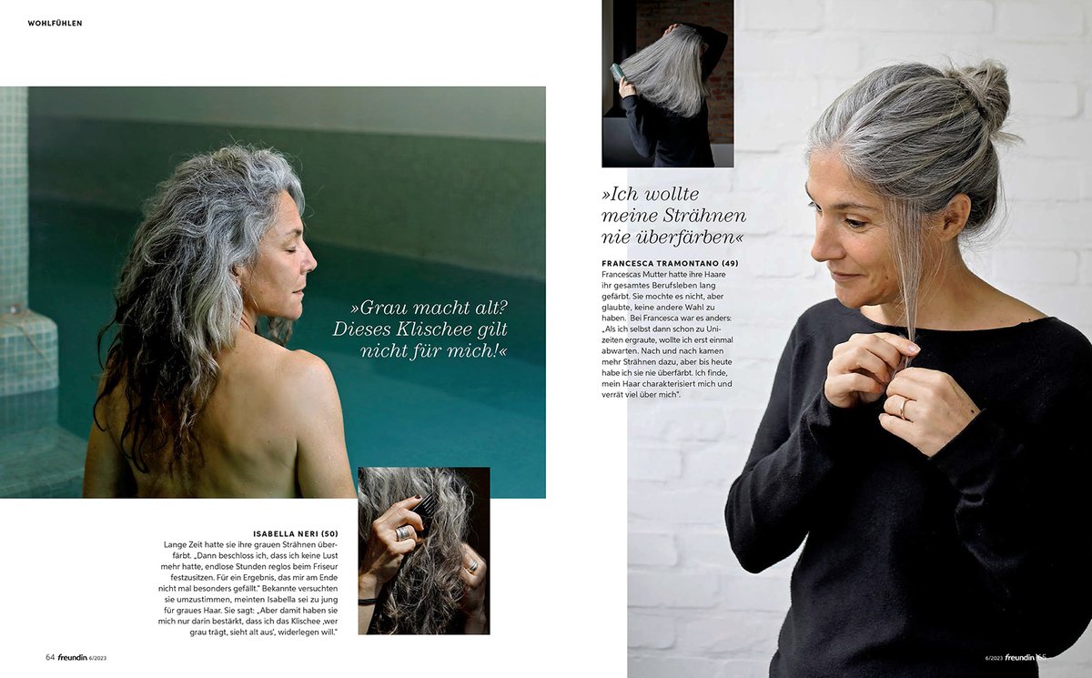 In the issue n.6 of Freudin magazin  <a href="/freundin_de/">freundin_de</a> out now you can find some images from my latest project 'Silver Light''.

Thank you very much @ninacatban  for welcoming the project and for this powerful editing and layout!
