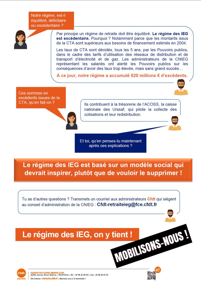 CfdtChinon's tweet photo. Régime de retraite des IEG - la CTA entre infox et réalité !
#ReformeDesRetraites
@FCE_CFDT @SCECFDTCVDL https://t.co/C0N8HZA2d8