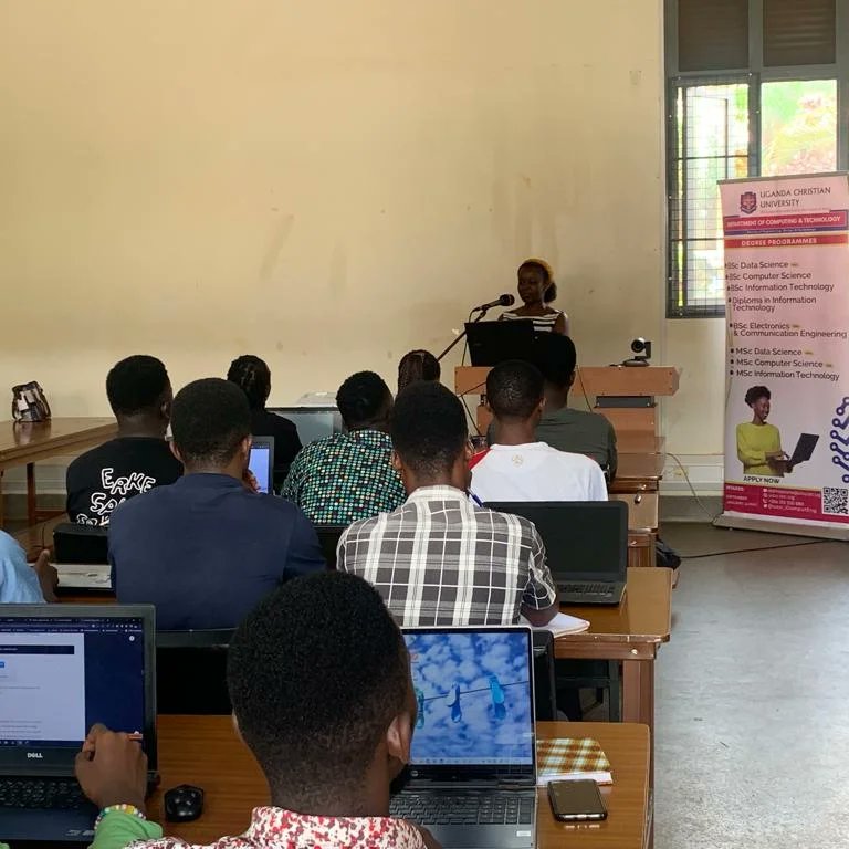 nekesa95's tweet photo. Guest lecturing to third year technology students at UCU @UCUacademics about how to prepare for a career in tech. 
I also spoke with the second and first year students about life and a career in computer science. Making money and creating solutions that make an impact.  . https://t.co/MtuFMAYHLd
