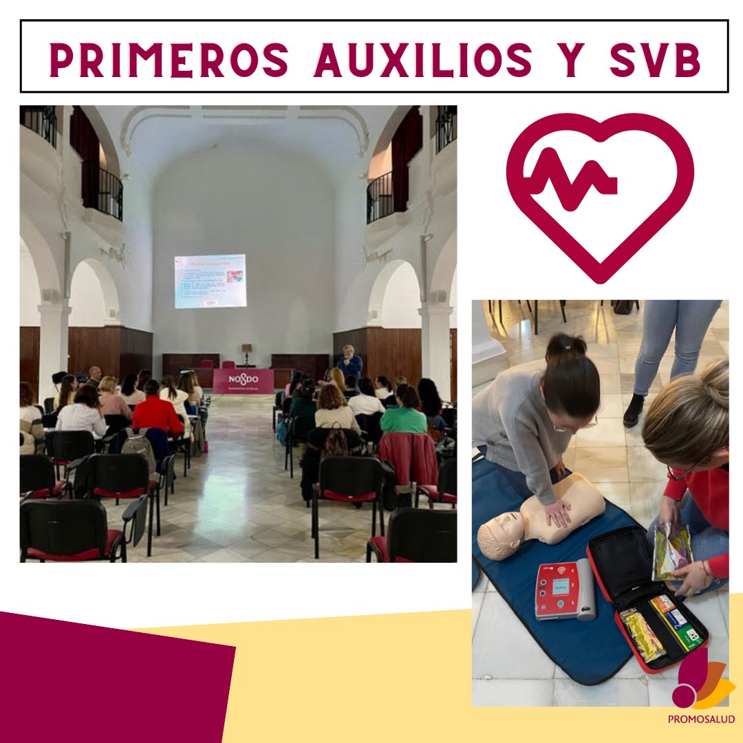 ayto_promosalud's tweet photo. Primeros Auxilios y SVB para el profesorado de los centros educativos de Sevilla @sanmiguelnervion @vedrunanervion @iesciudadjardin @escuela_pino_montano_norte @cbeateriofest @escuelainfantilsunnyschool @edumundischool @sopenasevilla y CEE Arco Auxilia https://t.co/WBMlxg0wjO